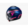 HJC - CASCO MOTO JET i40N LINIA MC28SF - GRIGIO/BLU/ROSA