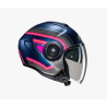 HJC - CASCO MOTO JET i40N LINIA MC28SF - GRIGIO/BLU/ROSA