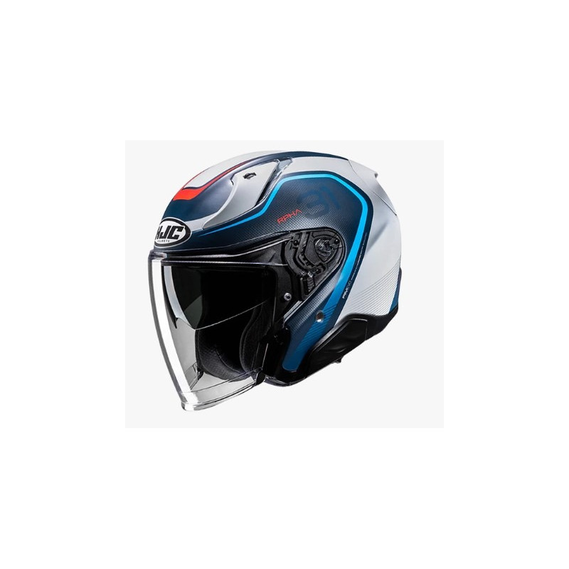 HJC - CASCO MOTO JET RPHA31 KOUV MC21F - BIANCO/BLU/ROSSO