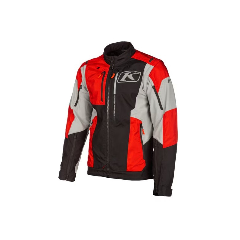KLIM - GIACCA MOTO ENDURO DAKAR - GRIGIO/NERO/ROSSO