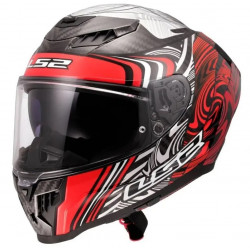 LS2 - CASCO MOTO INTEGRALE FF807 DRAGON ENTHUM - ROSSO