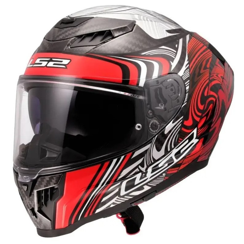LS2 - CASCO MOTO INTEGRALE FF807 DRAGON ENTHUM - ROSSO