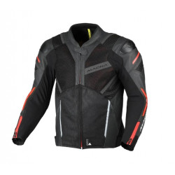 MACNA - GIACCA MOTO ESTIVA GALVIC - NERO/ROSSO