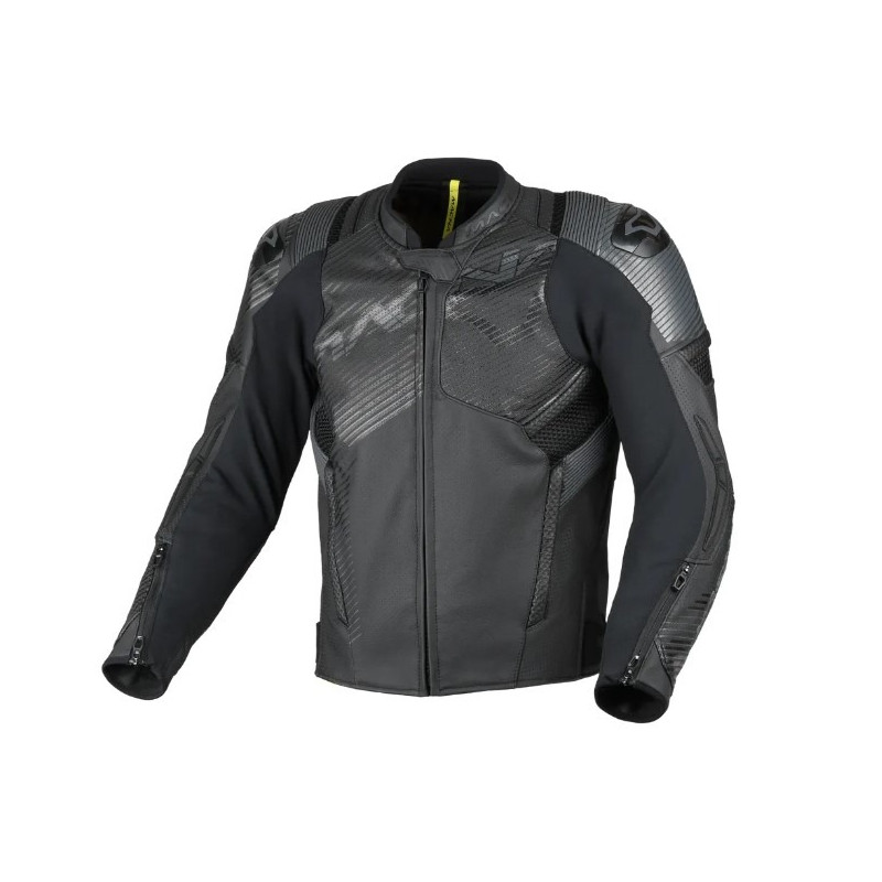 MACNA - GIACCA MOTO IN PELLE IGNITE - NERO