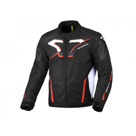 MACNA - GIACCA MOTO IN TESSUTO TAZAR 2.0 - NERO/ROSSO