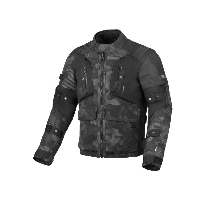MACNA - GIACCA MOTO TOURING HIGERA - NERO/GRIGIO