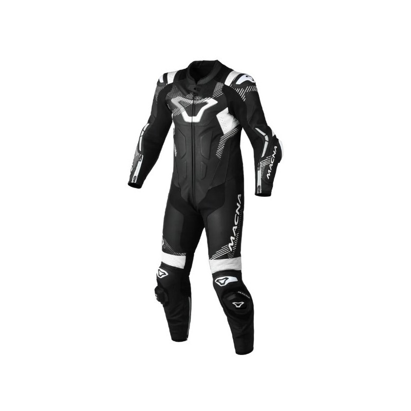 MACNA - TUTA IN PELLE INTERNA ARMADYL - NERO/BIANCO