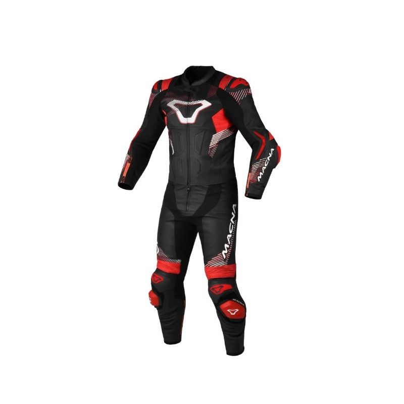 MACNA - TUTA MOTO DIVISIBILE ARMADYL 2PC- NERO/ROSSO