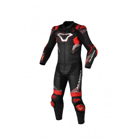MACNA - TUTA MOTO DIVISIBILE ARMADYL 2PC- NERO/ROSSO