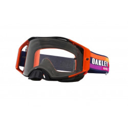 OAKLEY - MASCHERINA MOTOCROSS AIRBRAKE MX TLD NAVY SUNRISE LENTE TRASPARENTE - ARANCIONE