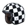 ORIGINE - CASCO MOTO CAFE RACER PRIMO SPEED - BIANCO/NERO