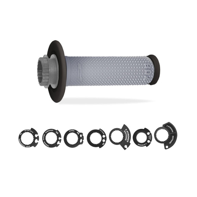 PROGRIP - MANOPOLE MOTOCROSS LOCK-ON 708 - GRIGIO