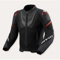 REV'IT - GIACCA MOTO IN PELLE MANTIS 3 H2O - NERO/ROSSO