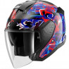 SHARK - CASCO MOTO JET SKWAL PRANZ - NERO/BLU/ROSSO