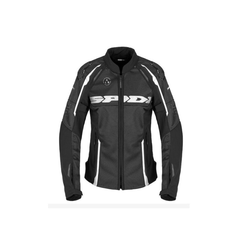 SPIDI - GIACCA ESTIVA DONNA RACE WARRIOR 2 NET - NERO/BIANCO