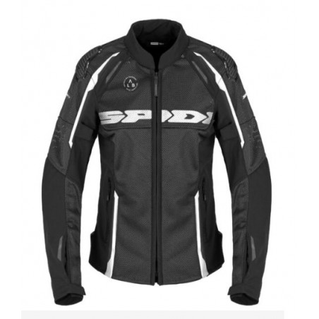SPIDI - GIACCA ESTIVA DONNA RACE WARRIOR 2 NET - NERO/BIANCO