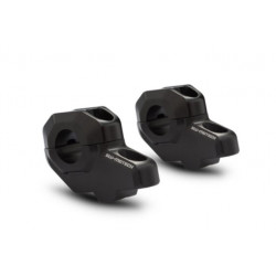 SW-MOTECH - Riser manubrio inclinati Ø 22 mm. A30 mm. Posa a 21 mm. Nero. LEH.00.039.21001/B