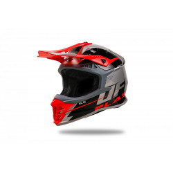 UFO - CASCO MOTOCROSS INTREPID - GRIGIO/ROSSO