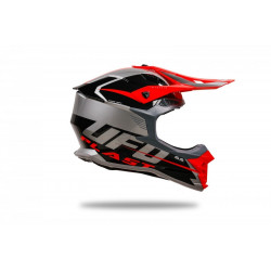 UFO - CASCO MOTOCROSS INTREPID - GRIGIO/ROSSO