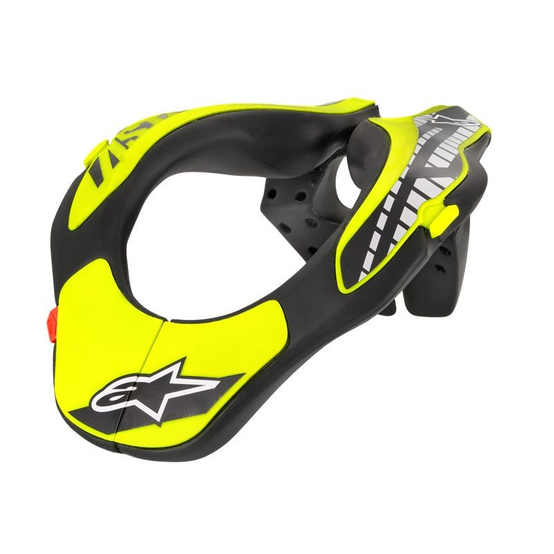 ALPINESTARS - COLLARE MOTOCROSS BAMBINO YOUTH NECK SUPPORT - NERO/GIALLO FLUO