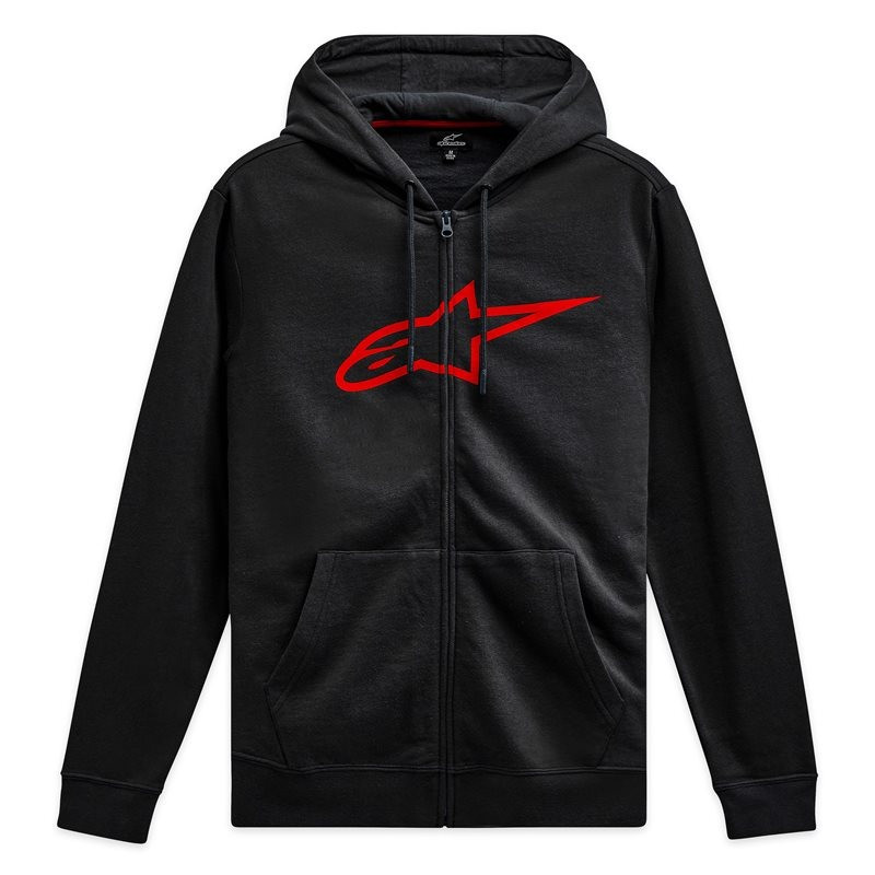 ALPINESTARS - FELPA AGELESS II FLEECE - NERO/ROSSO