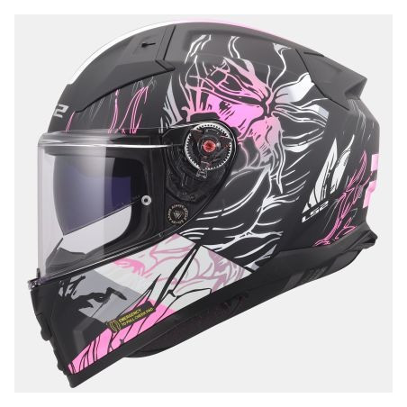 LS2 - CASCO MOTO INTEGRALE VECTOR II DARFLO - NERO/ROSA