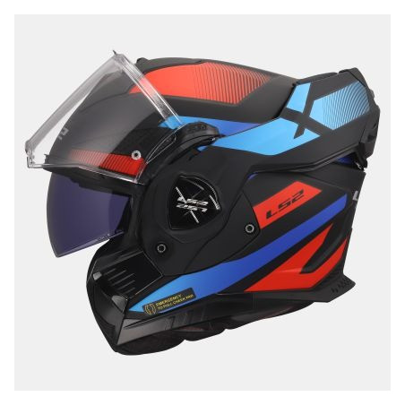 LS2 - CASCO MOTO MODULARE FF901 ADVANT X NOVA - BLU/ROSSO/NERO