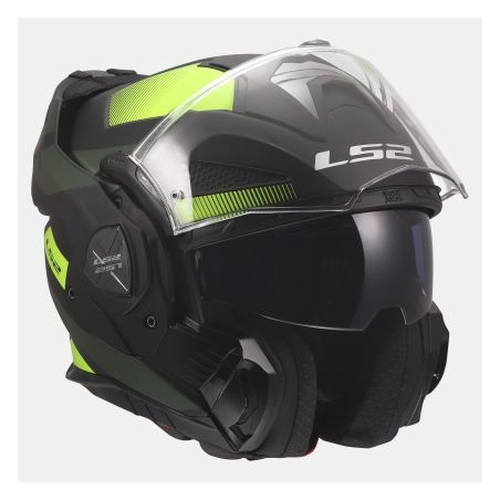 LS2 - CASCO MOTO MODULARE FF901 ADVANT X NOVA - NERO OPACO/GIALLO FLUO/VERDE