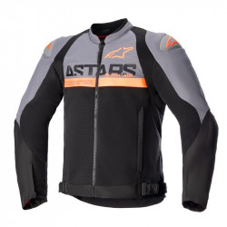 ALPINESTARS - GIACCA MOTO ESTIVA SMX AIR NERO/GRIGIO/ARANCIONE