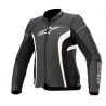 ALPINESTARS - GIACCA MOTO IN PELLE DONNA STELLA KIRA V2 NERO/BIANCO
