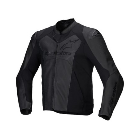 ALPINESTARS - GIACCA MOTO IN PELLE FASTER V3 - NERO