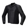 ALPINESTARS - GIACCA MOTO IN PELLE FASTER V3 - NERO
