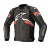 ALPINESTARS - GIACCA MOTO IN PELLE GP PLUS R V3 RIDEKNIT NERO/BIANCO/ROSSO