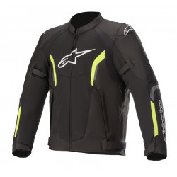 ALPINESTARS - GIACCA MOTO IN TESSUTO AST V2 AIR NERO/GIALLO FLUO