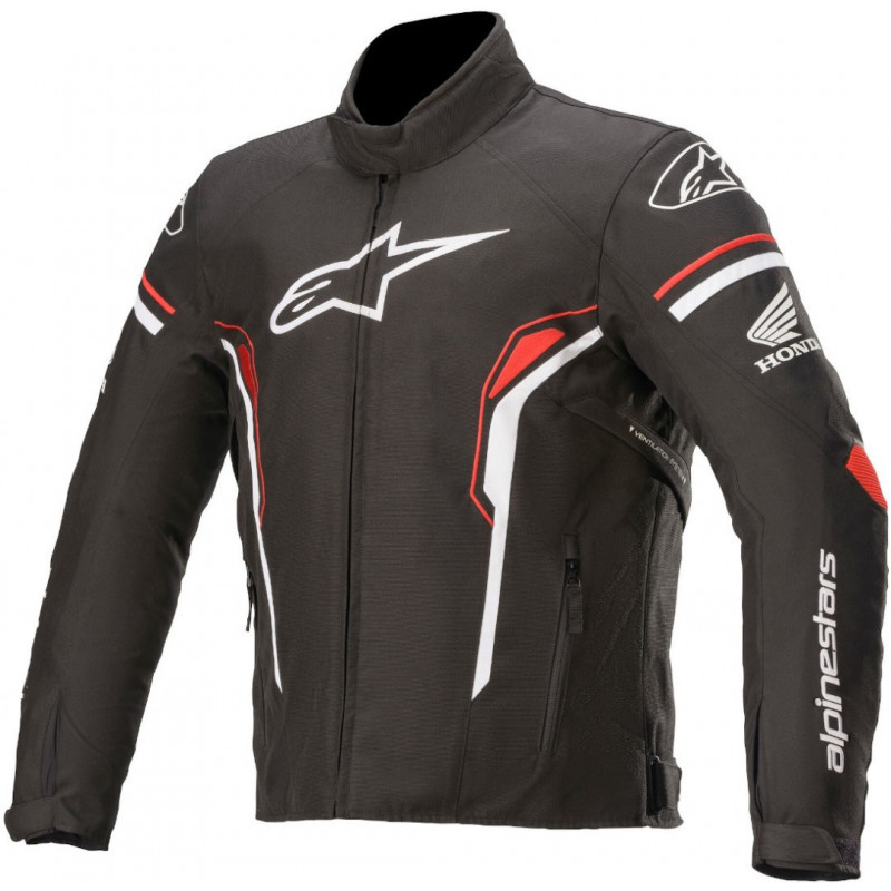 ALPINESTARS - GIACCA MOTO IN TESSUTO HONDA T-SP-1 WATERPROOF NERO/BIANCO/ROSSO ALPINESTARS - GIACCA MOTO IN TESSUTO HONDA T-SP-1 WATERPROOF NERO/BIANCO/ROSSO