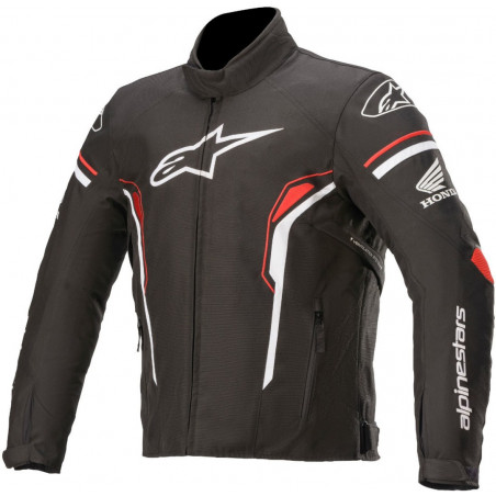 ALPINESTARS - GIACCA MOTO IN TESSUTO HONDA T-SP-1 WATERPROOF NERO/BIANCO/ROSSO