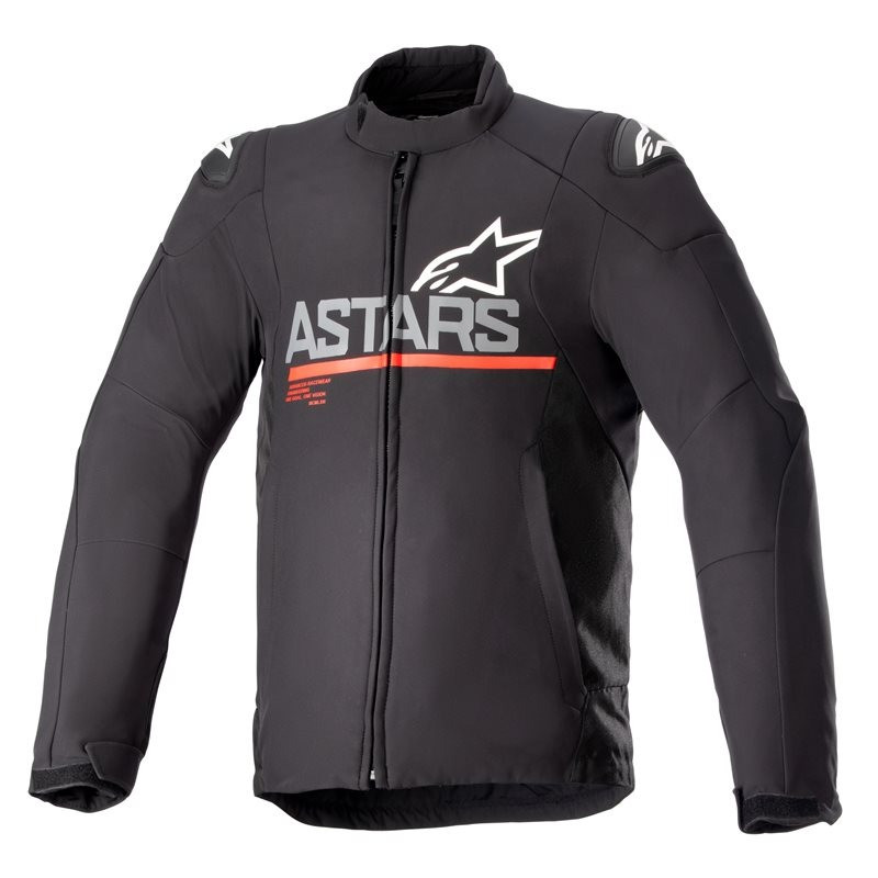 ALPINESTARS - GIACCA MOTO IN TESSUTO IMPERMEABILE SMX WP NERO/ROSSO