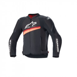 ALPINESTARS - GIACCA MOTO IN TESSUTO T-GP PLUS R V4 NERO/ROSSO FLUO