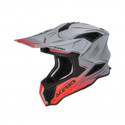 ACERBIS - CASCO MOTOCROSS AIRSTRIKE X - GRIGIO/ROSSO