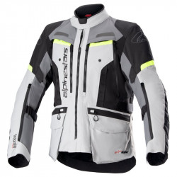 ALPINESTARS - GIACCA MOTO TOURING BOGOTA' PRO DRYSTAR GRIGIO/NERO/GIALLO FLUO