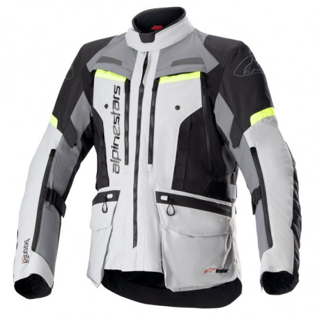 ALPINESTARS - GIACCA MOTO TOURING BOGOTA' PRO DRYSTAR GRIGIO/NERO/GIALLO FLUO