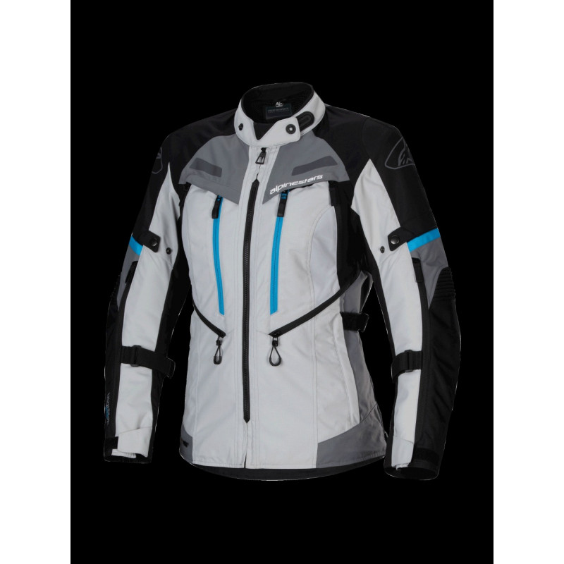 ALPINESTARS - GIACCA MOTO TOURING DONNA STELLA BOGOTA' PRO DRYSTAR - GRIGIO/NERO/AZZURRO ALPINESTARS - GIACCA MOTO TOURING DONNA STELLA BOGOTA' PRO DRYSTAR - GRIGIO/NERO/AZZURRO