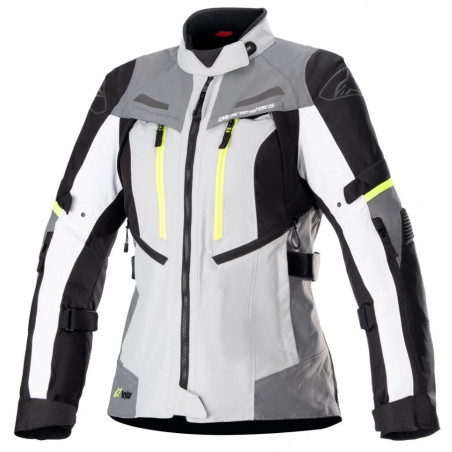 ALPINESTARS - GIACCA MOTO TOURING DONNA STELLA BOGOTA' PRO DRYSTAR GRIGIO/NERO/GIALLO FLUO