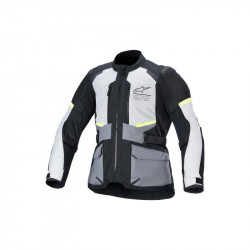 ALPINESTARS - GIACCA MOTO TOURING ESTIVA ANDES AIR DRYSTAR NERO/GRIGIO/GIALLO FLUO