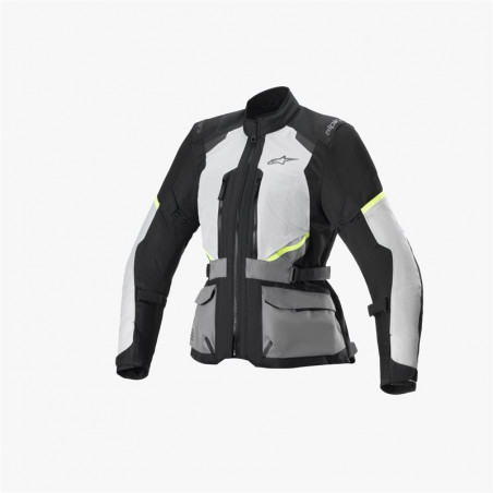 ALPINESTARS - GIACCA MOTO TOURING ESTIVA DONNA STELLA ANDES AIR DRYSTAR NERO/GRIGIO/GIALLO FLUO