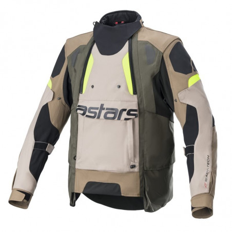 ALPINESTARS - GIACCHE MOTO TOURING HALO DRYSTAR NERO/SABBIA/VERDE/GIALLO FLUO