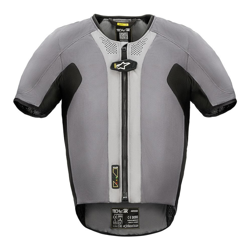 ALPINESTARS - GILET MOTO AIRBAG TECH-AIR 5 - GRIGIO/GIALLO FLUO ALPINESTARS - GILET MOTO AIRBAG TECH-AIR 5 - GRIGIO/GIALLO FLUO