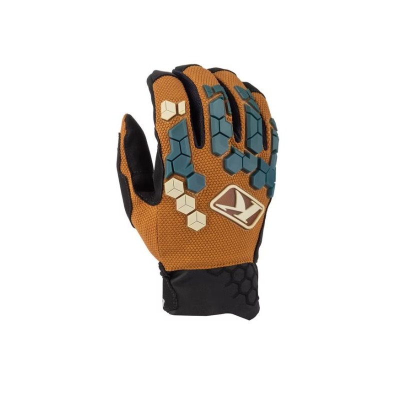 KLIM - GUANTI MOTO ENDURO DAKAR - NERO/MARRONE