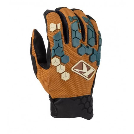 KLIM - GUANTI MOTO ENDURO DAKAR - NERO/MARRONE