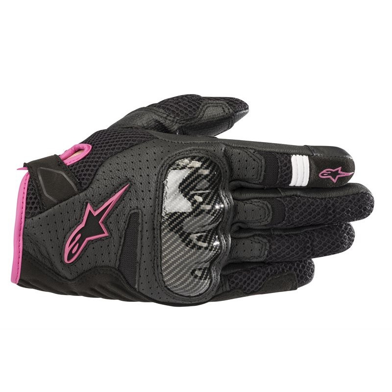 ALPINESTARS - GUANTI MOTO ESTIVI DONNA STELLA SMX-1 AIR V2 NERO/ROSA